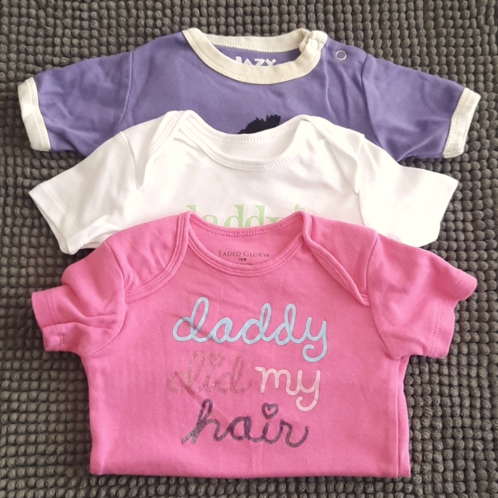 3 set bundle of misc brand onesie